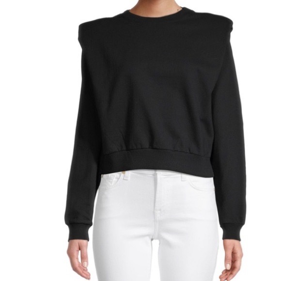 Buffalo David Bitton Tops - NWT. Buffalo sweatshirt with padded shoulders.  Size M. Black. Sweater.